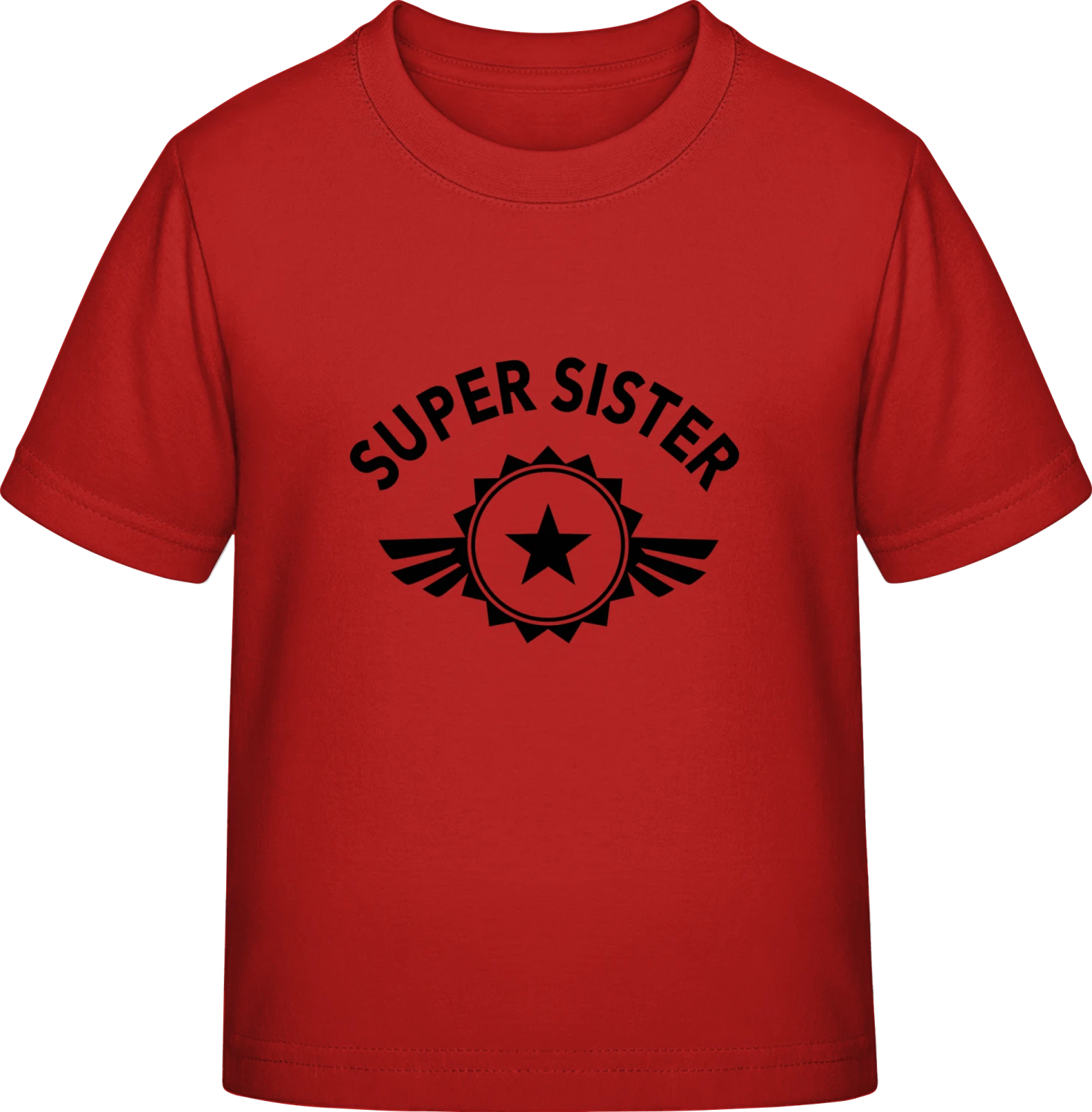 Super Sister - Red Exact 190 Kids - Front