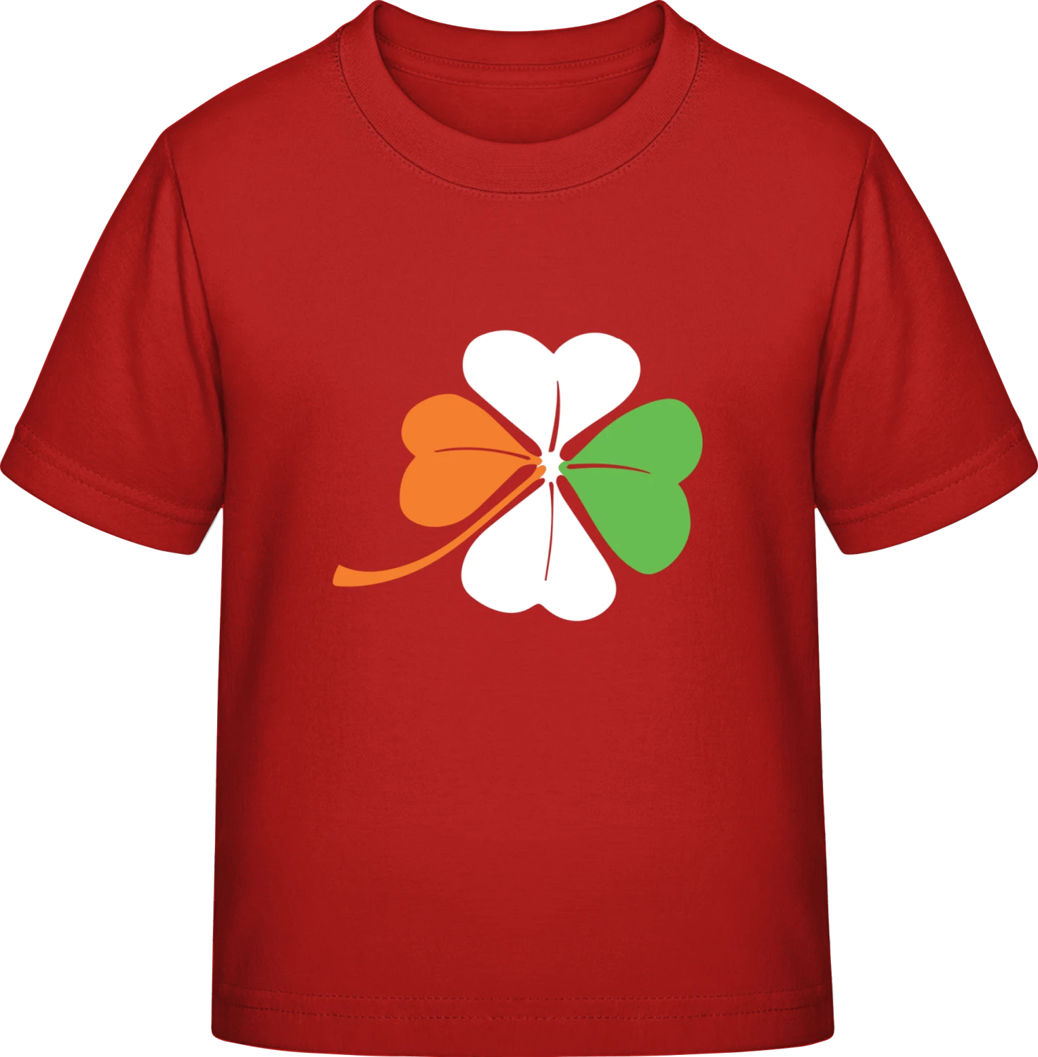 Irish Cloverleaf - Red Exact 190 Kids - Front