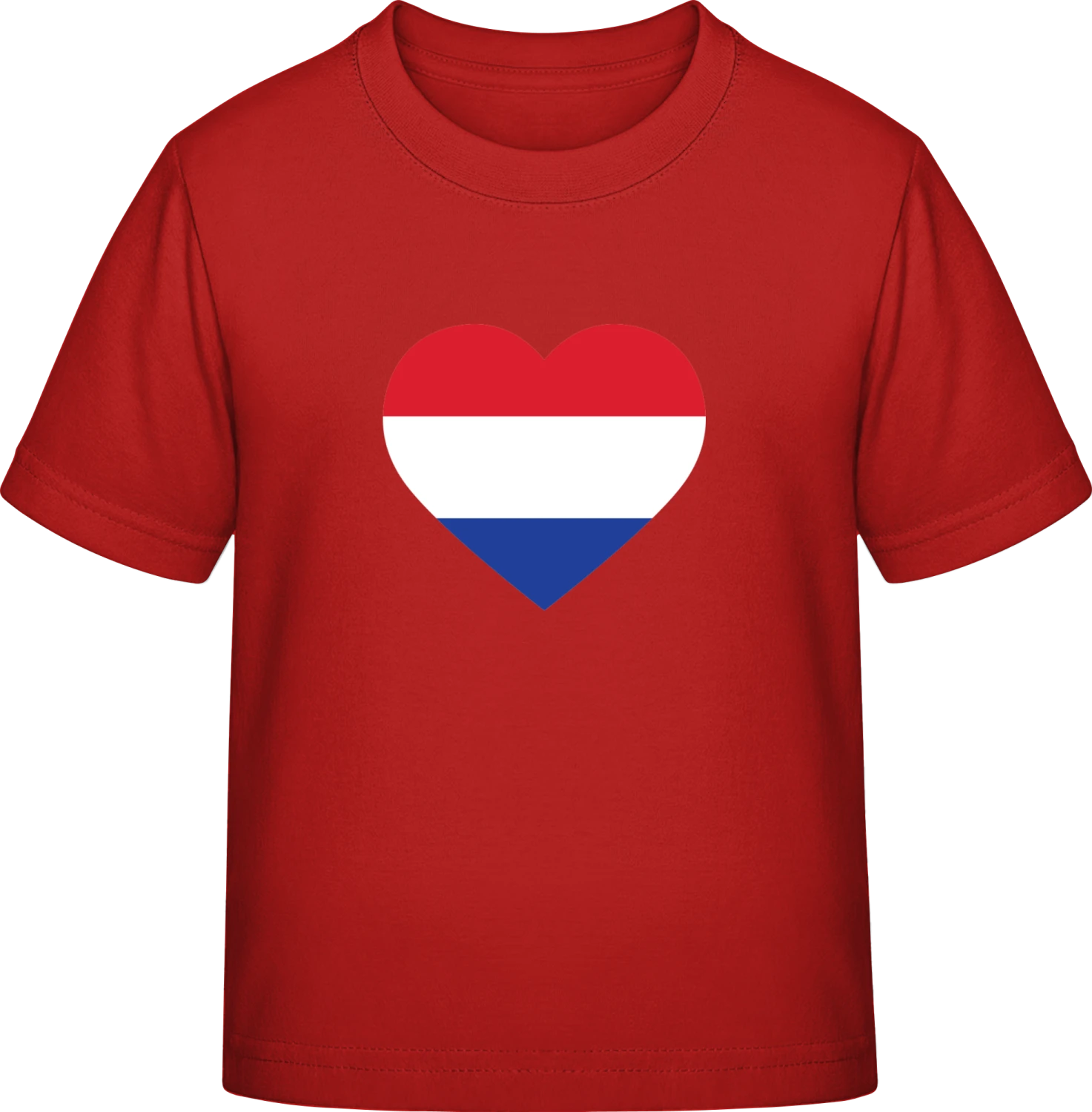 Netherlands Heart Flag - Red Exact 190 Kids - Front