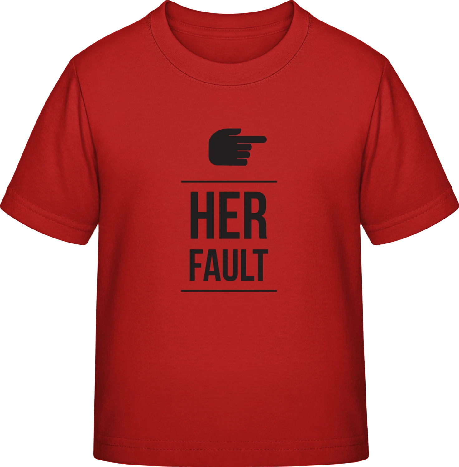 Her Fault left - Red Exact 190 Kids - Front