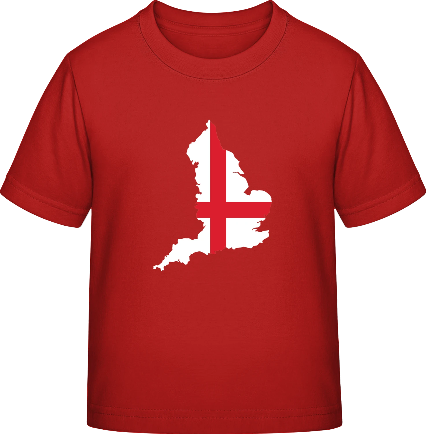 England Map - Red Exact 190 Kids - Front