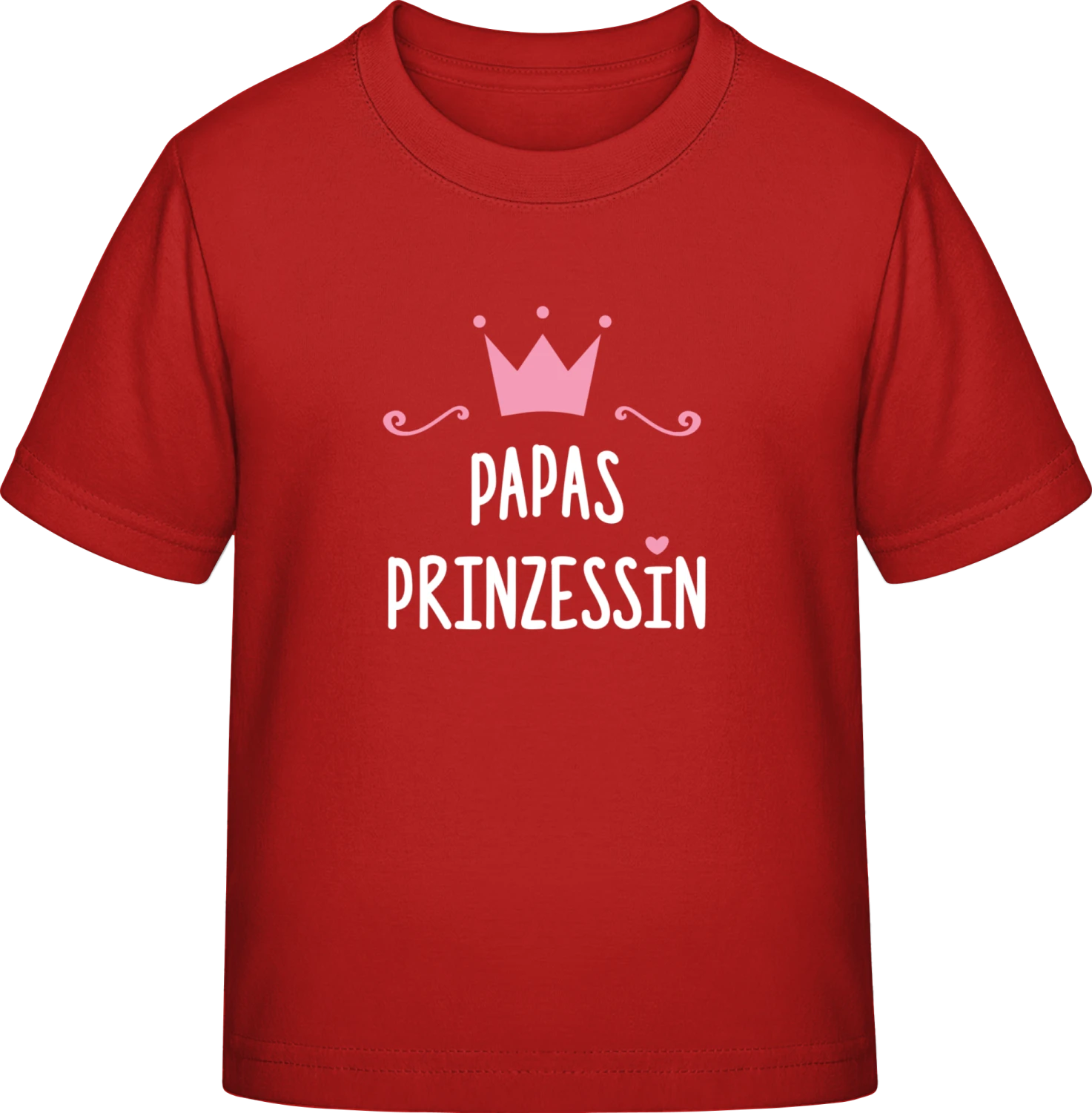 Papas Prinzessin - Red Exact 190 Kids - Front