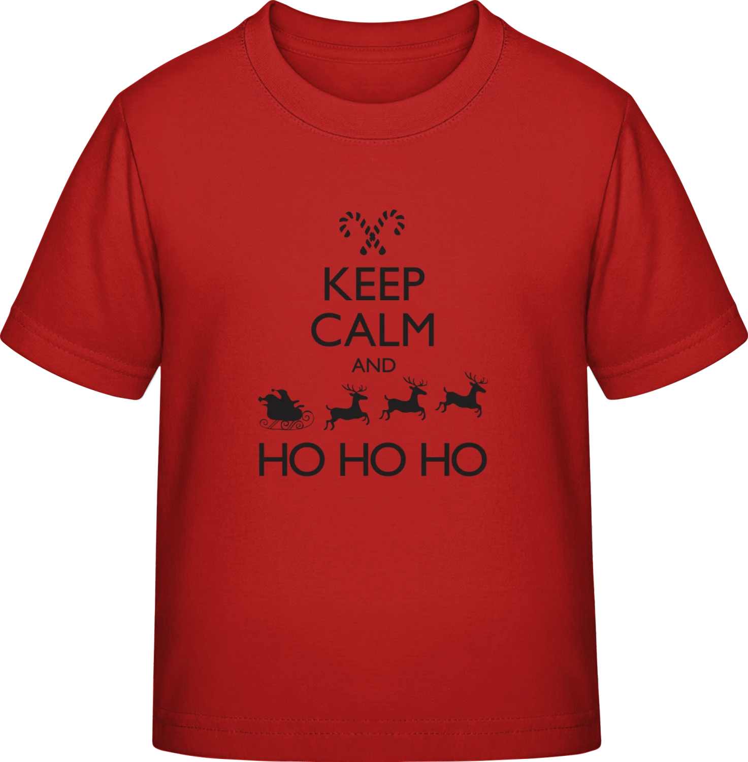 Keep Calm And Let Santa Ho Ho Ho - Red Exact 190 Kids - Front