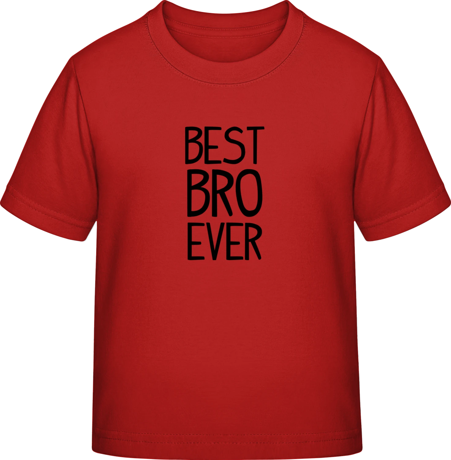 Best Bro Ever - Red Exact 190 Kids - Front