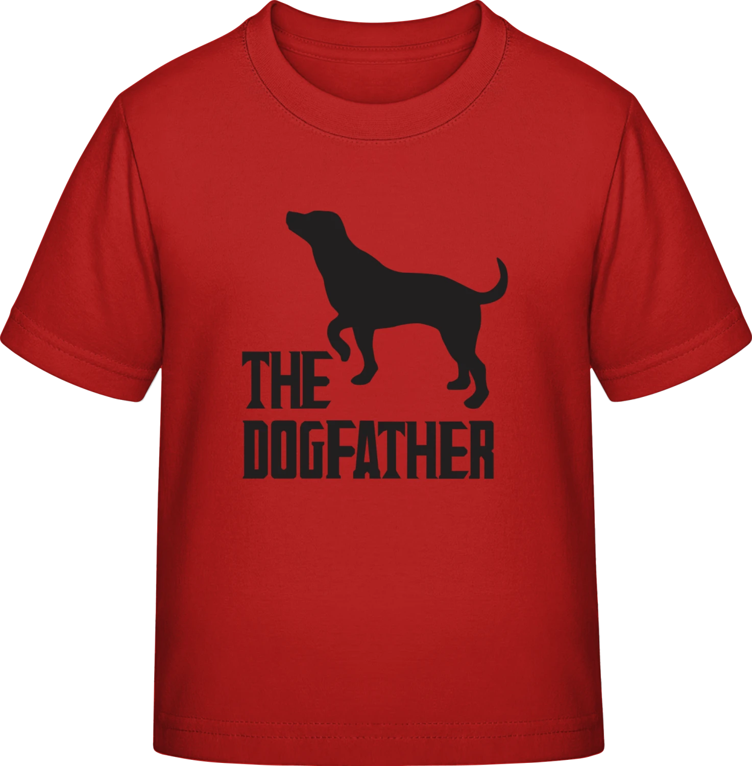 The Dogfather With Dog - Red Exact 190 Kids - Front