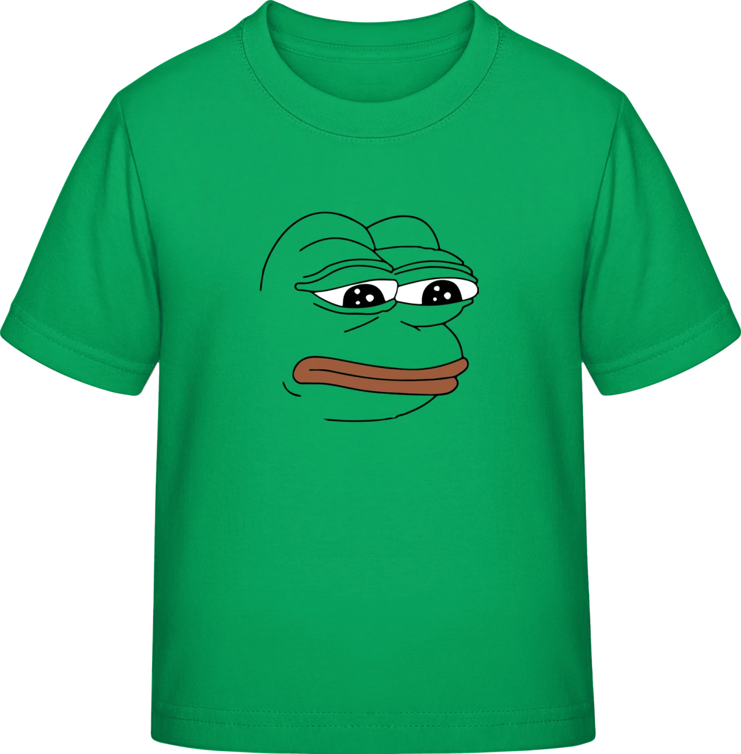 Pepe the Frog Meme - Kelly Green Exact 190 Kids - Front