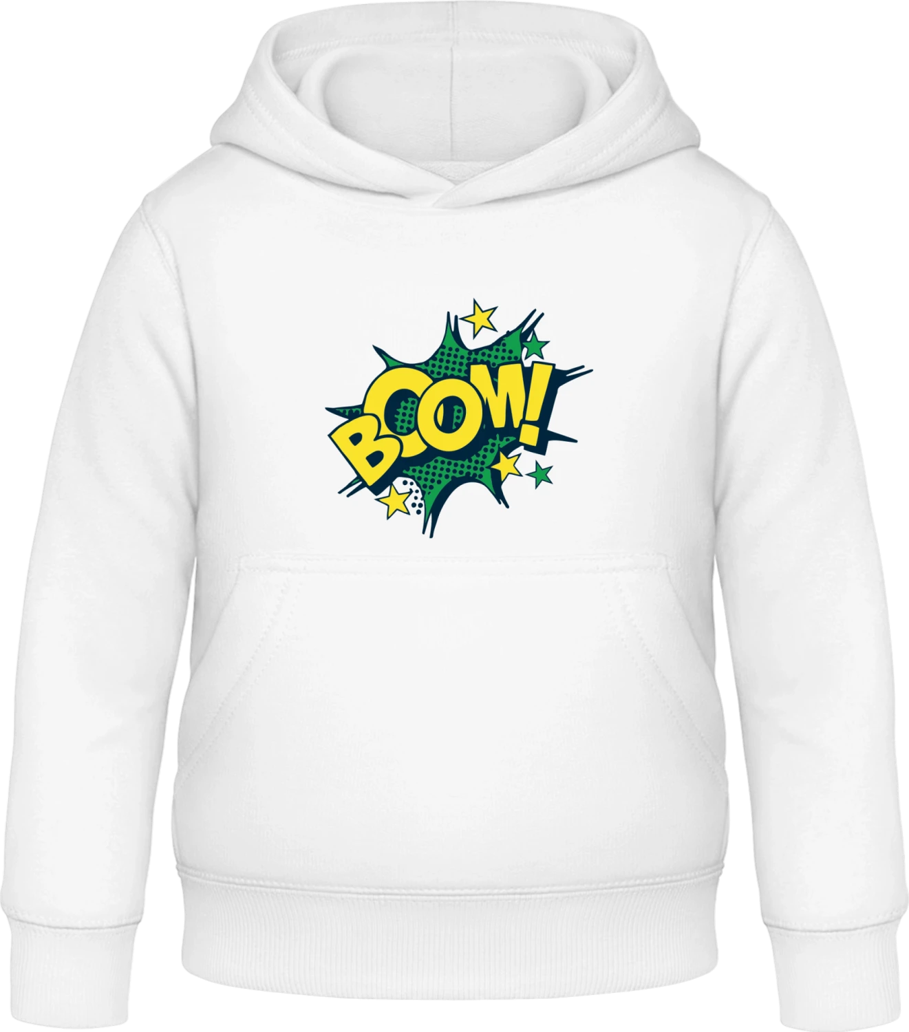 Boom Comic Style - Arctic white Awdis Hoodie Kids - Front