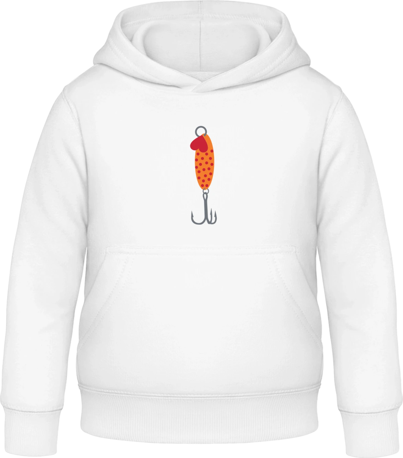 Spinner - Arctic white Awdis Hoodie Kids - Front