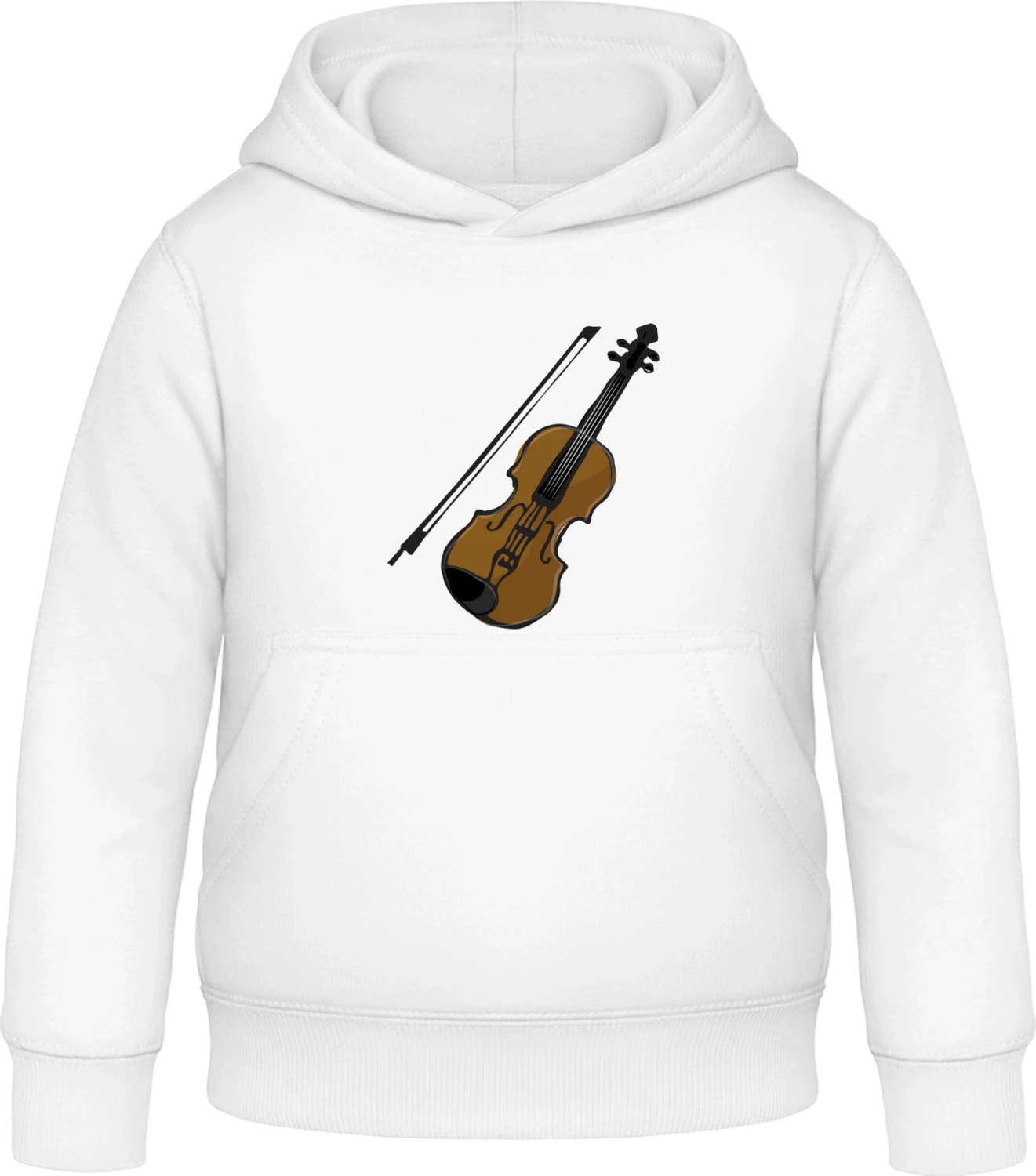 Violin Illustration - Arctic white Awdis Hoodie Kids - Front