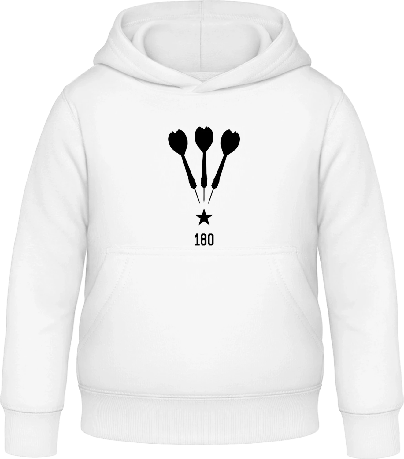 Darts 180 Star - Arctic white Awdis Hoodie Kids - Front