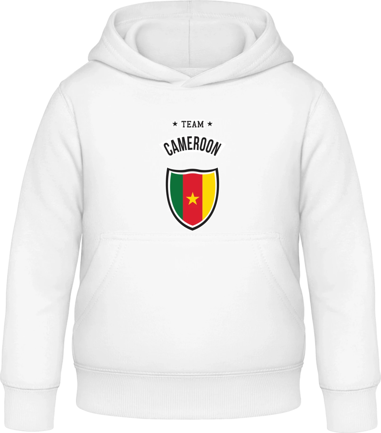 Team Cameroon - Arctic white Awdis Hoodie Kids - Front