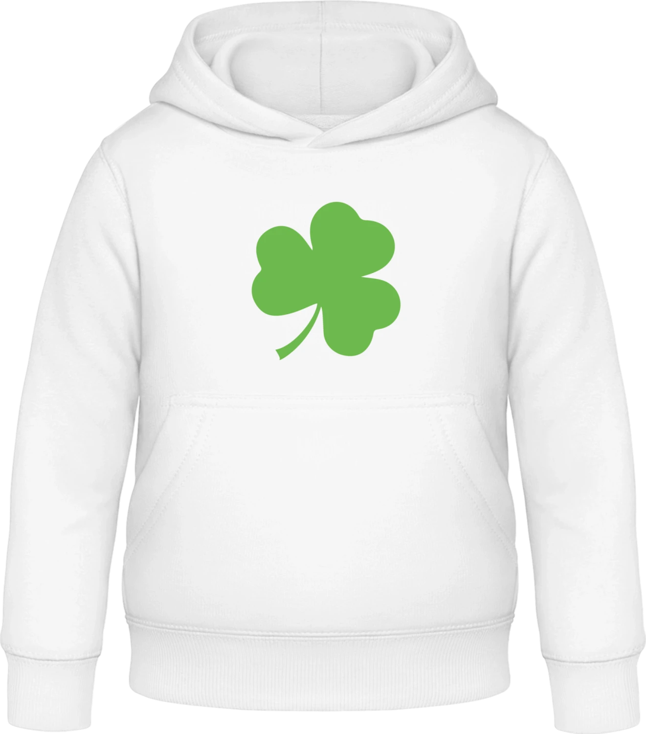 Clover - Arctic white Awdis Hoodie Kids - Front