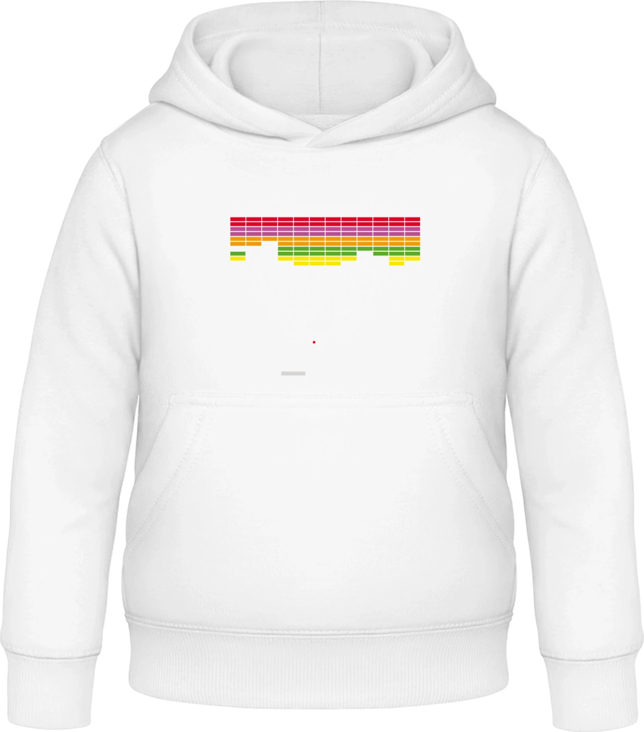 Blocks - Arctic white Awdis Hoodie Kids - Front