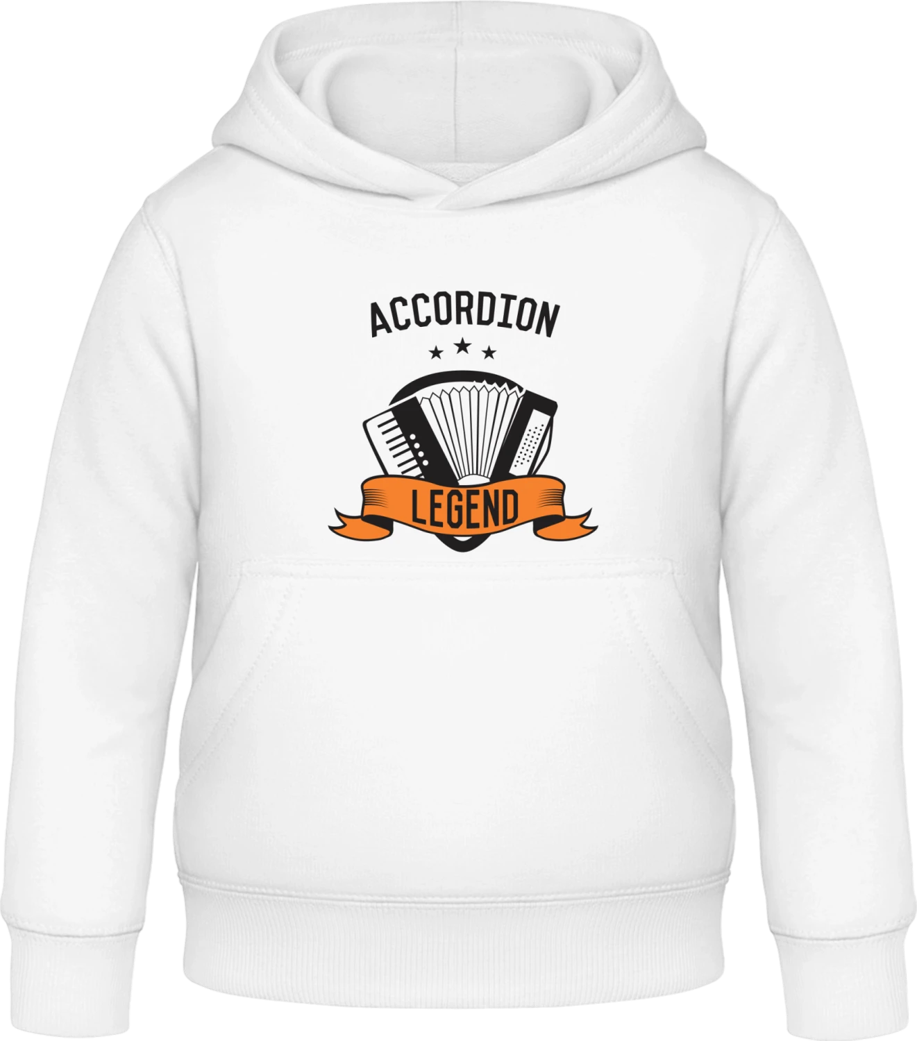 Accordion Legend - Arctic white Awdis Hoodie Kids - Front