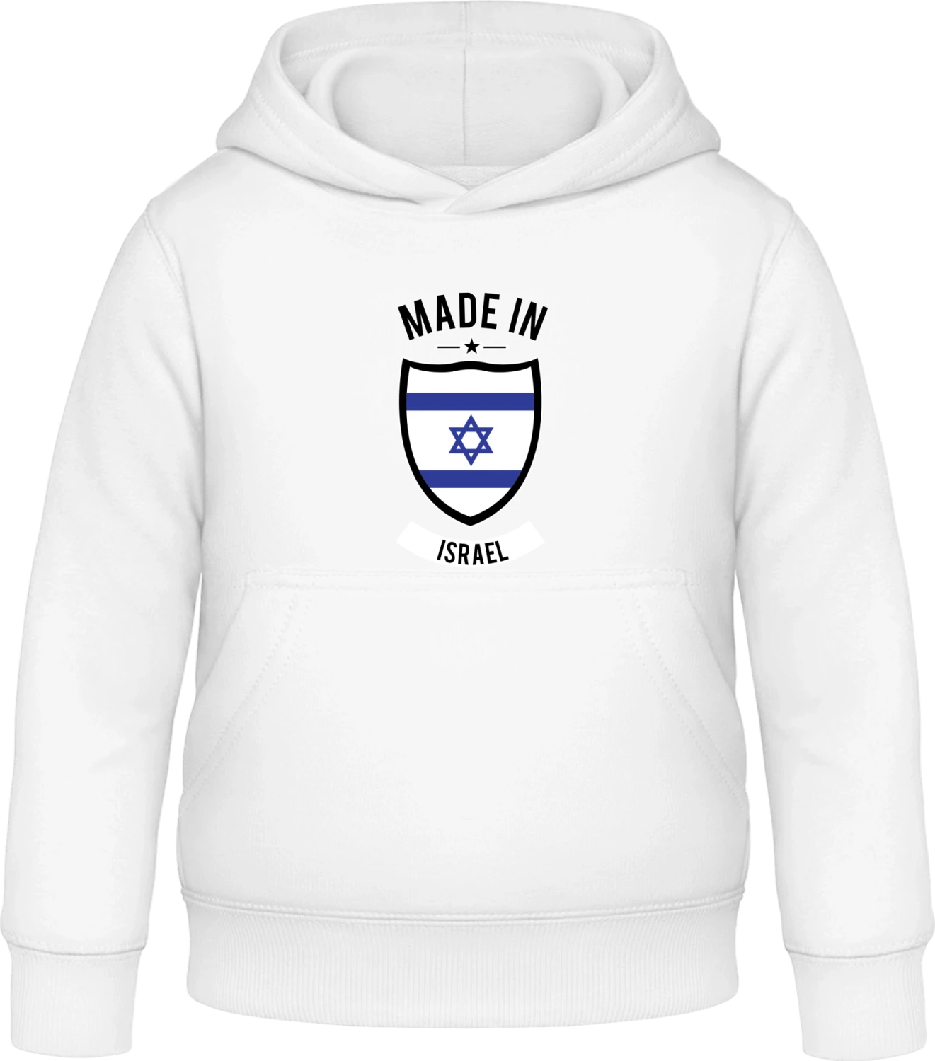 Made in Israel - Arctic white Awdis Hoodie Kids - Front