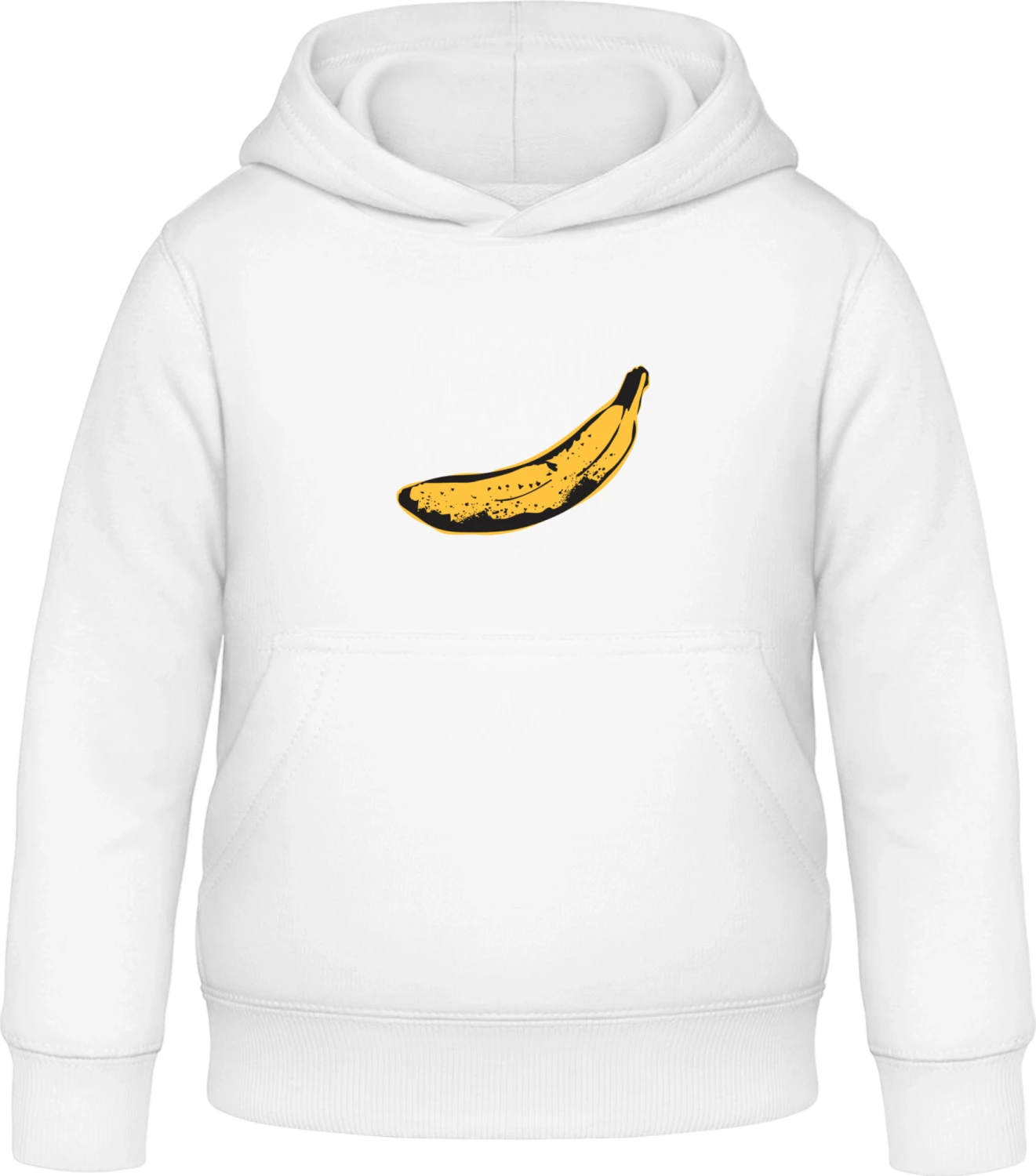 Banana Illustration - Arctic white Awdis Hoodie Kids - Front