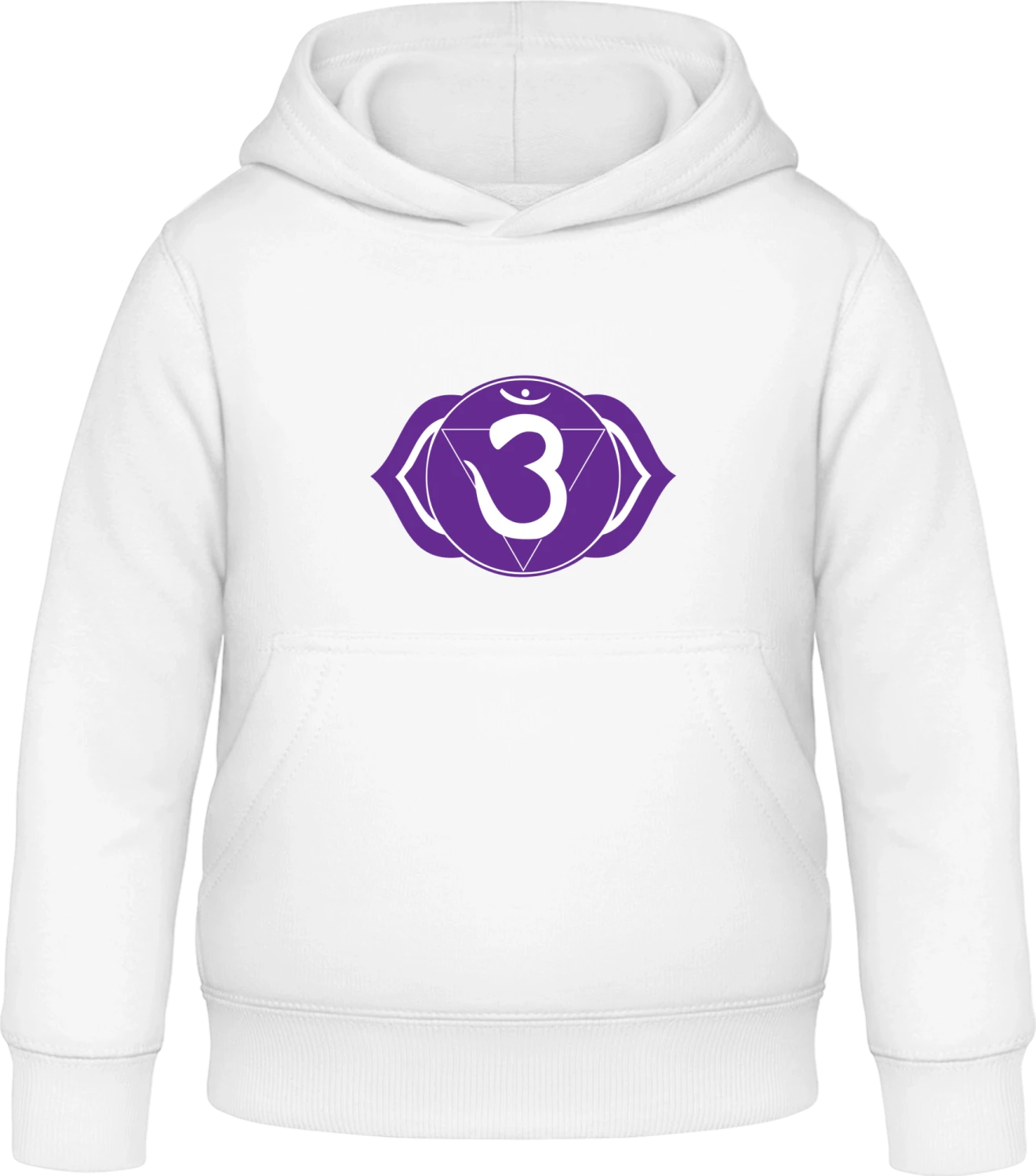 Chakra Ajna - Arctic white Awdis Hoodie Kids - Front