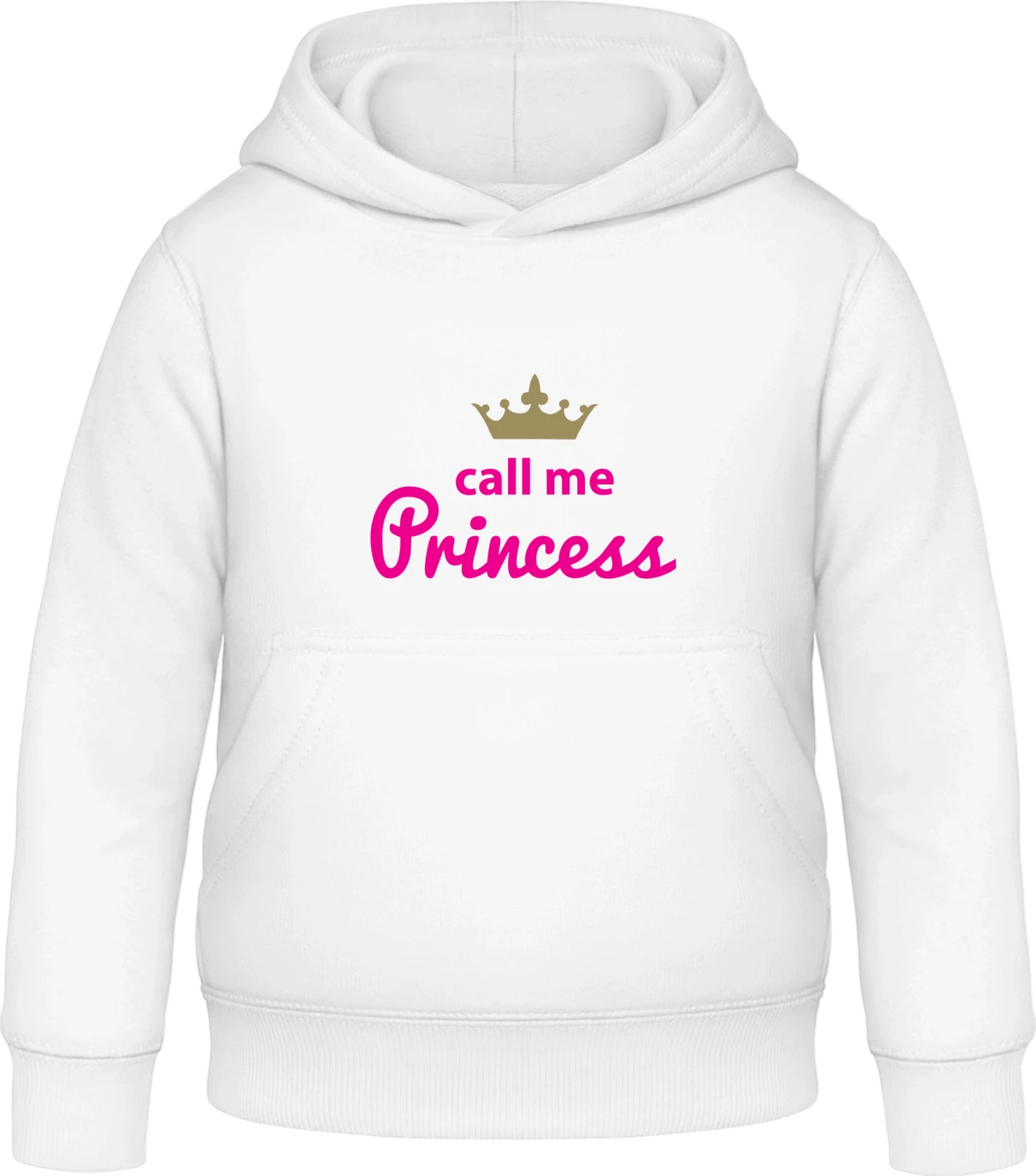 Call me Princess - Arctic white Awdis Hoodie Kids - Front