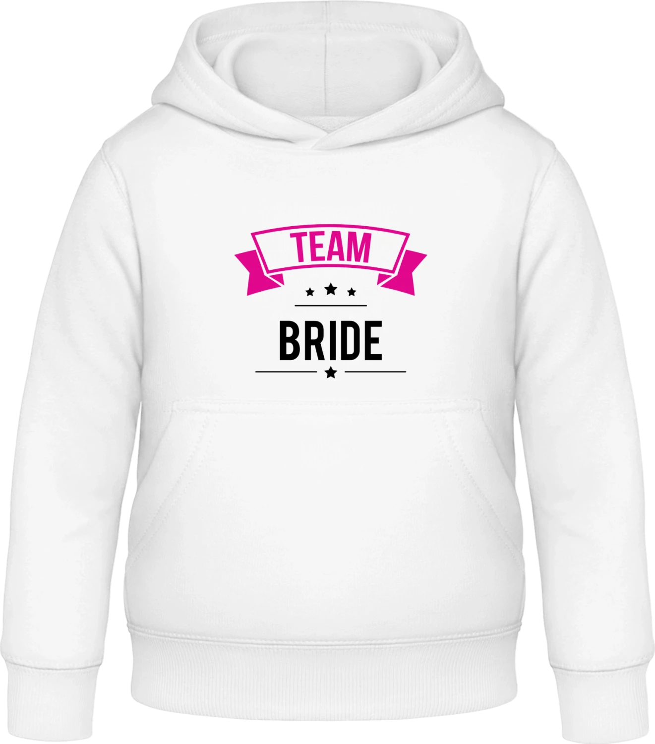 Team Bride Classic - Arctic white Awdis Hoodie Kids - Front