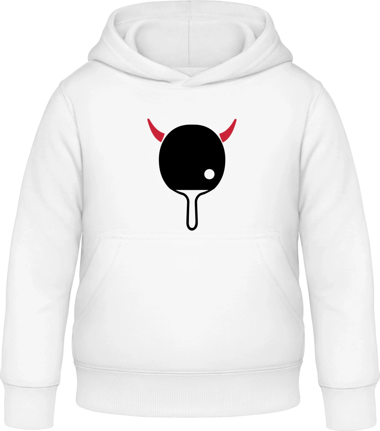 Ping Pong Devil - Arctic white Awdis Hoodie Kids - Front