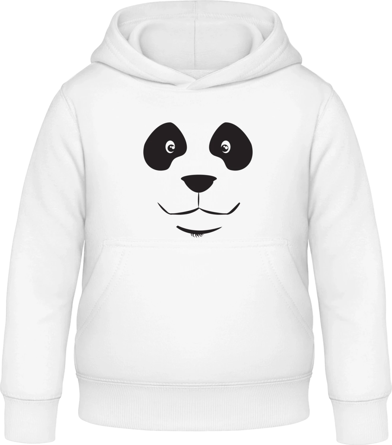 Panda Face - Arctic white Awdis Hoodie Kids - Front