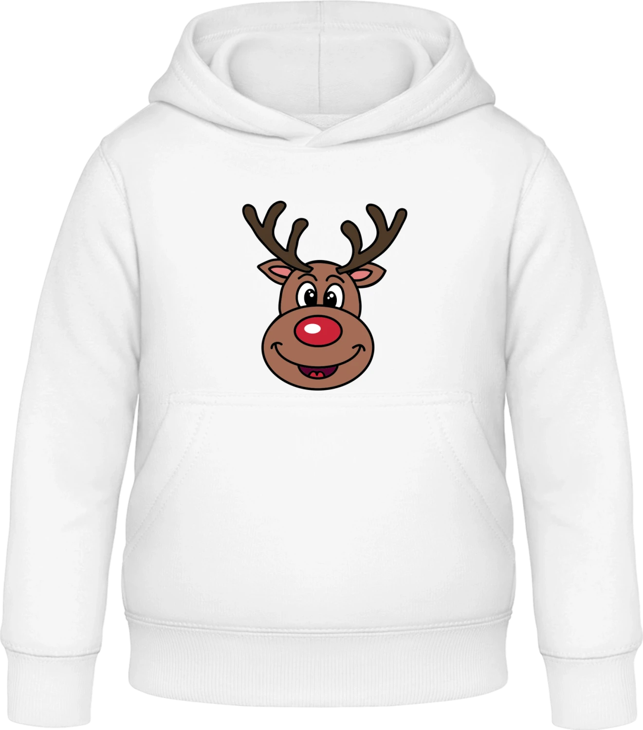 Rudolph The Red Nose Reindeer - Arctic white Awdis Hoodie Kids - Front