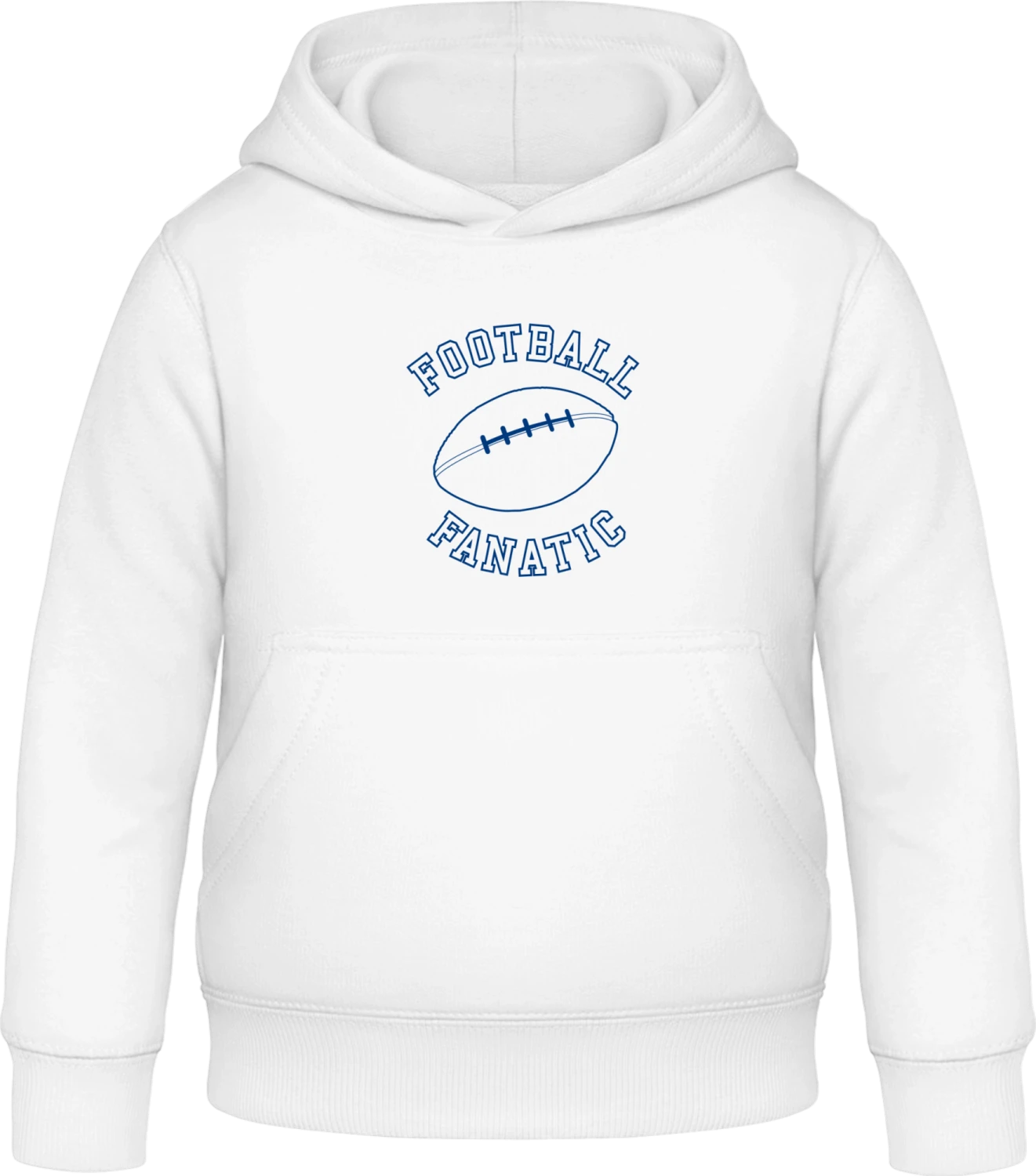 American Fanatic - Arctic white Awdis Hoodie Kids - Front