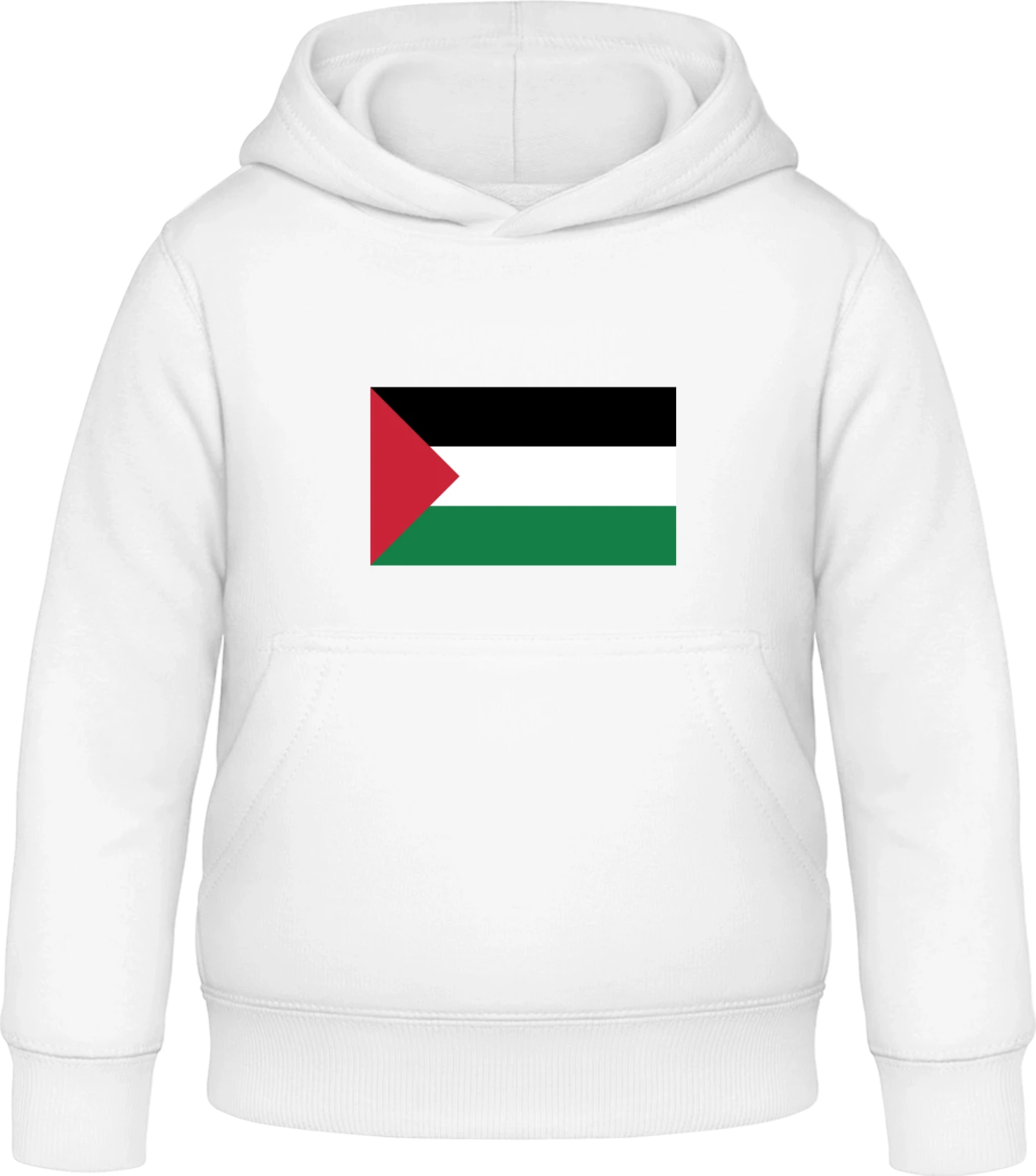 Palestine Flag - Arctic white Awdis Hoodie Kids - Front