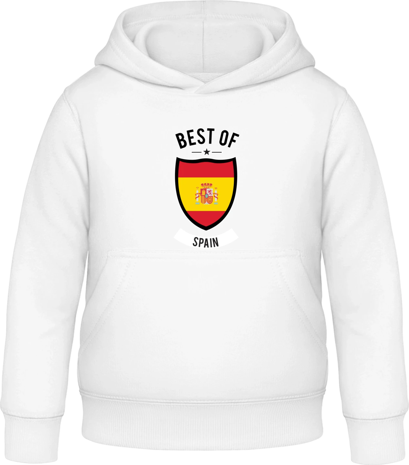 Best of Spain - Arctic white Awdis Hoodie Kids - Front