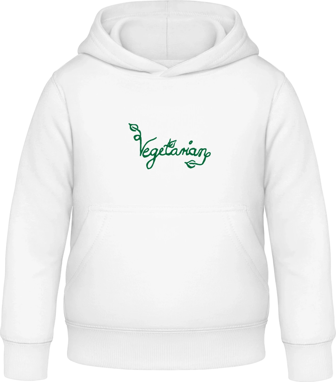 Vegetarian Lifestyle - Arctic white Awdis Hoodie Kids - Front