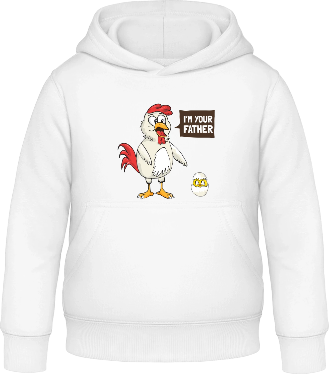 I'm Your Father Easter Egg - Arctic white Awdis Hoodie Kids - Front