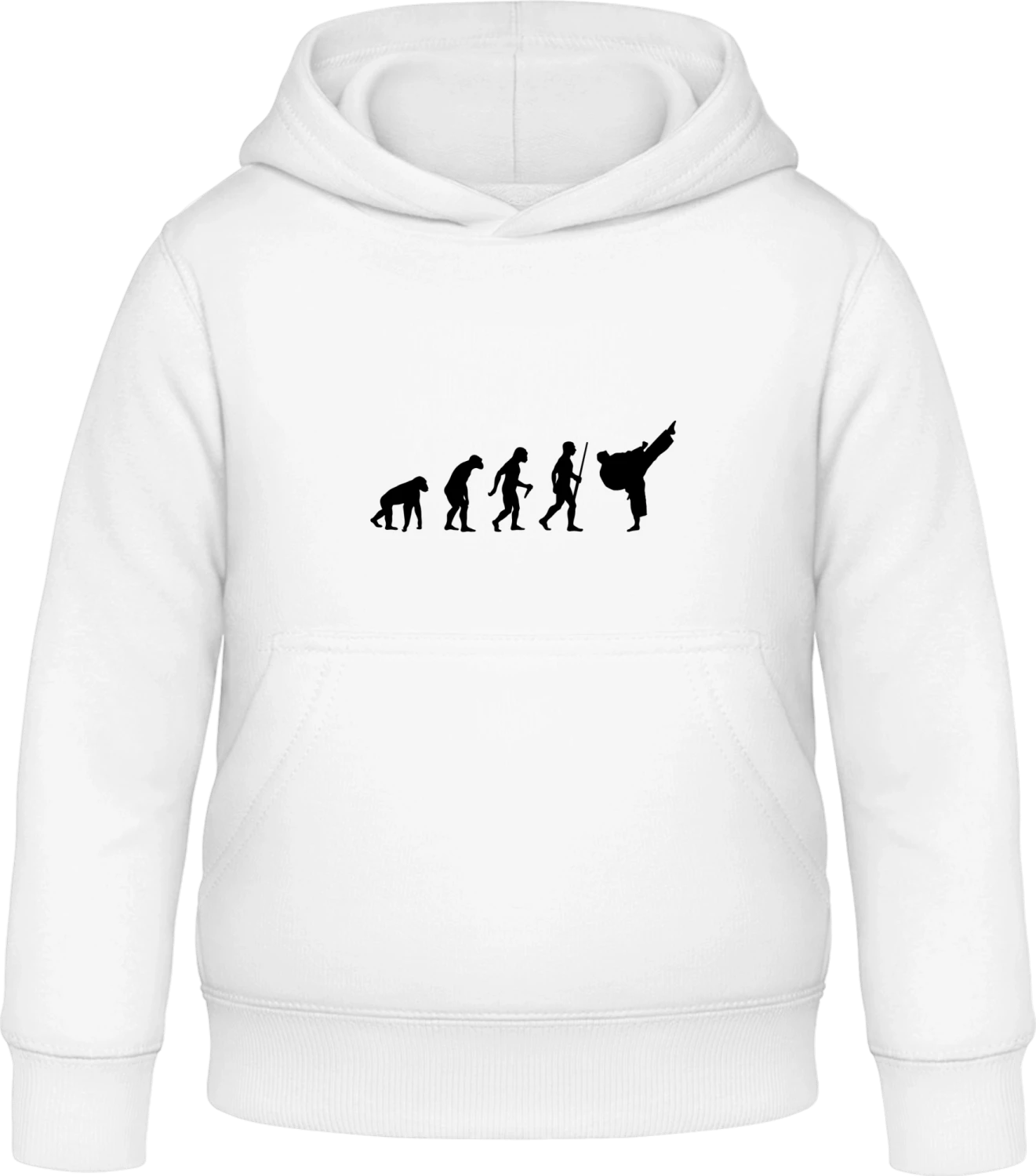 Taekwondo Evolution - Arctic white Awdis Hoodie Kids - Front