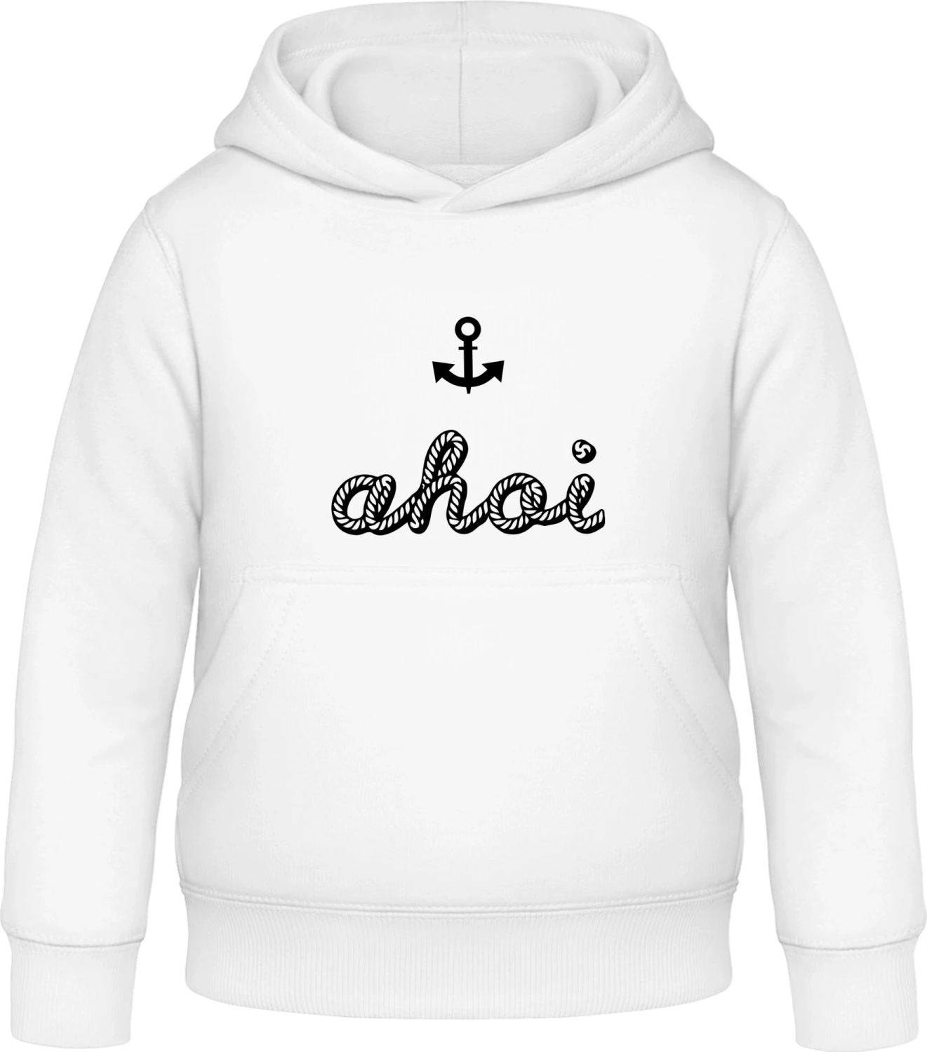 Ahoi - Arctic white Awdis Hoodie Kids - Front