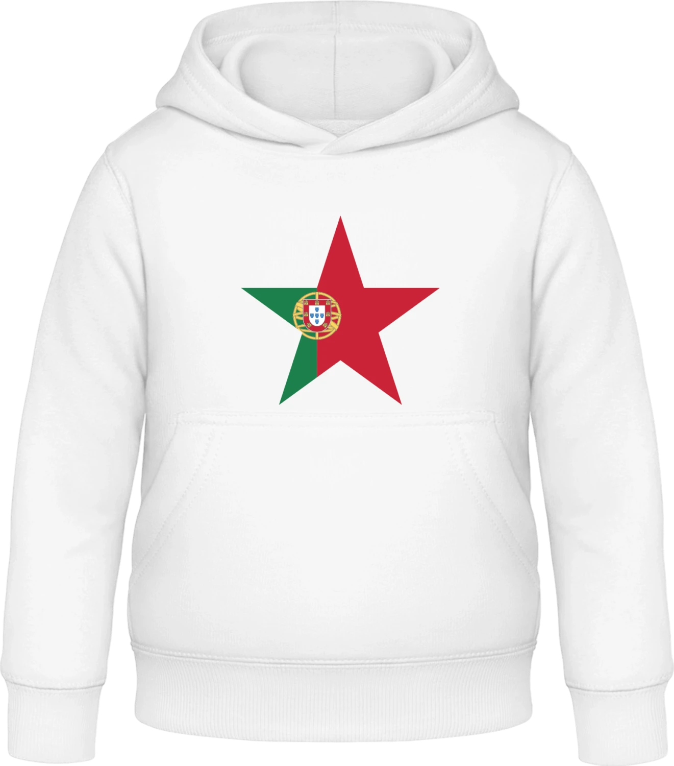 Portuguese Star - Arctic white Awdis Hoodie Kids - Front