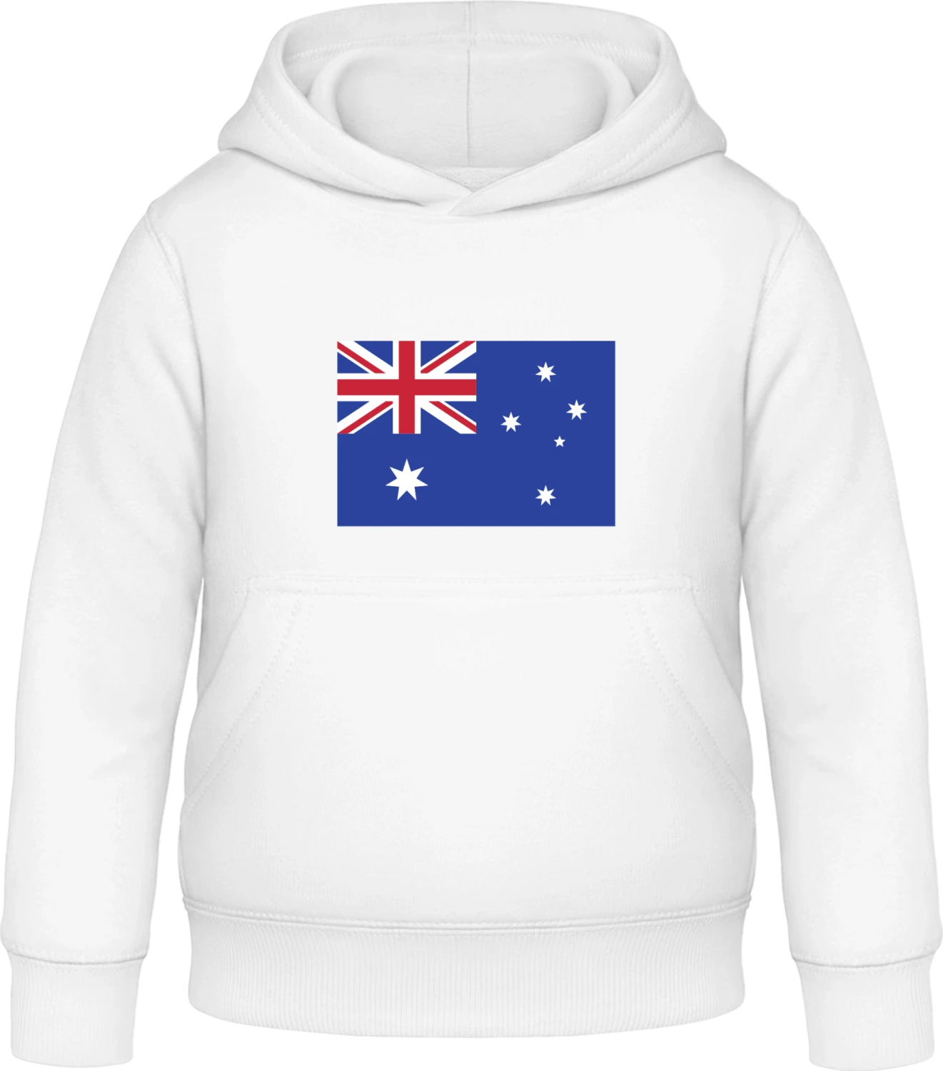 Australia Flag - Arctic white Awdis Hoodie Kids - Front