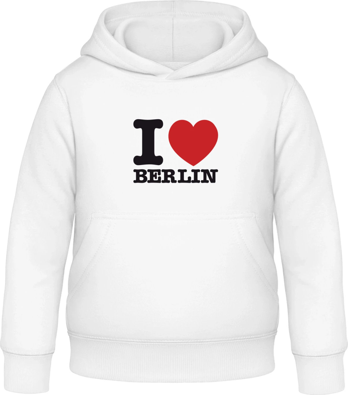 I love Berlin - Arctic white Awdis Hoodie Kids - Front