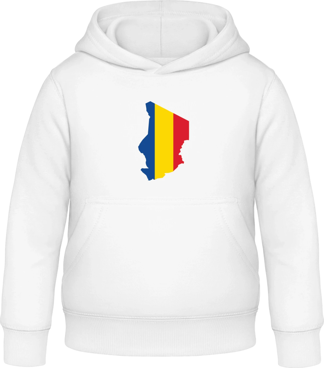 Tschad Map - Arctic white Awdis Hoodie Kids - Front