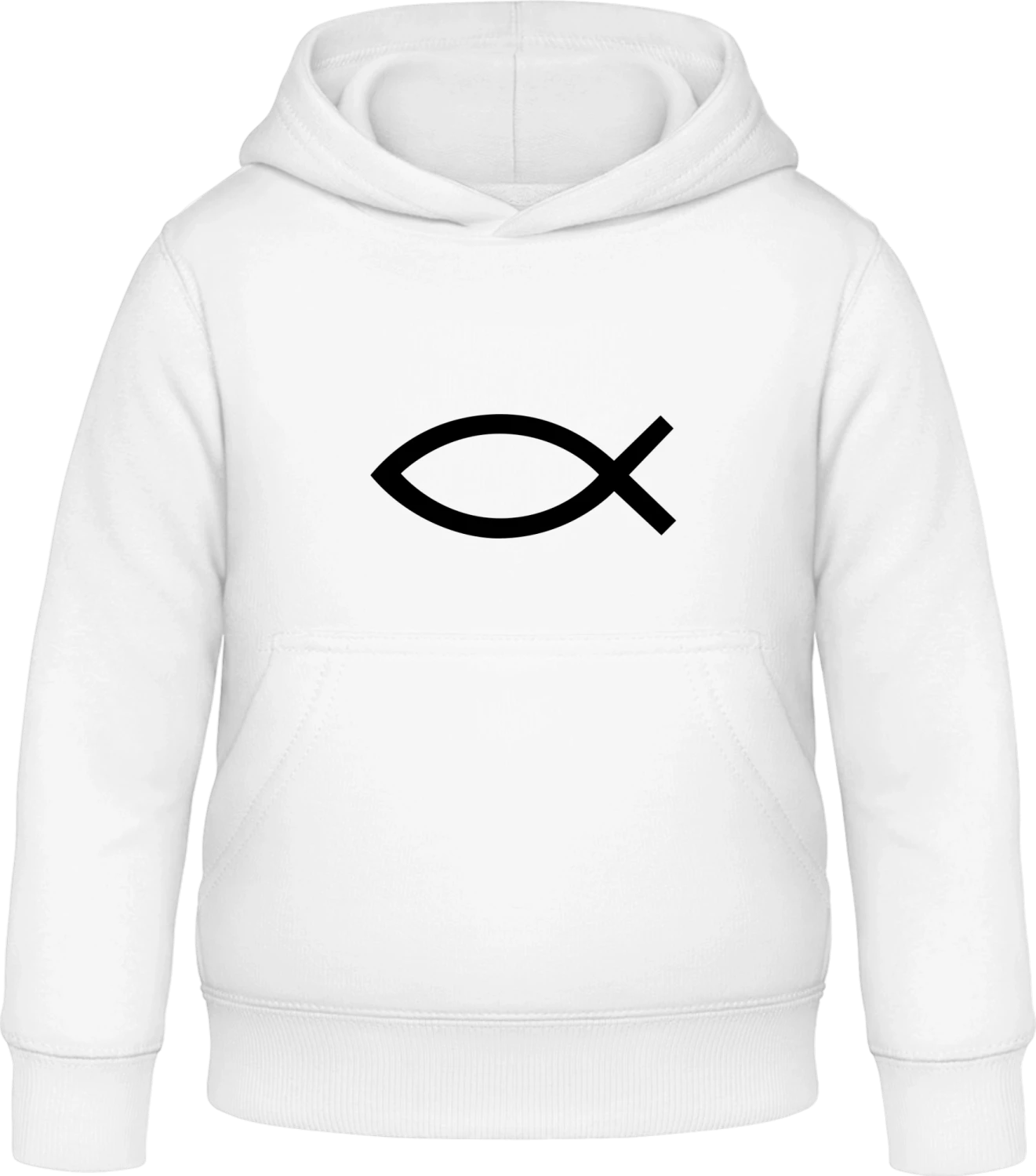 Ichthys - Arctic white Awdis Hoodie Kids - Front