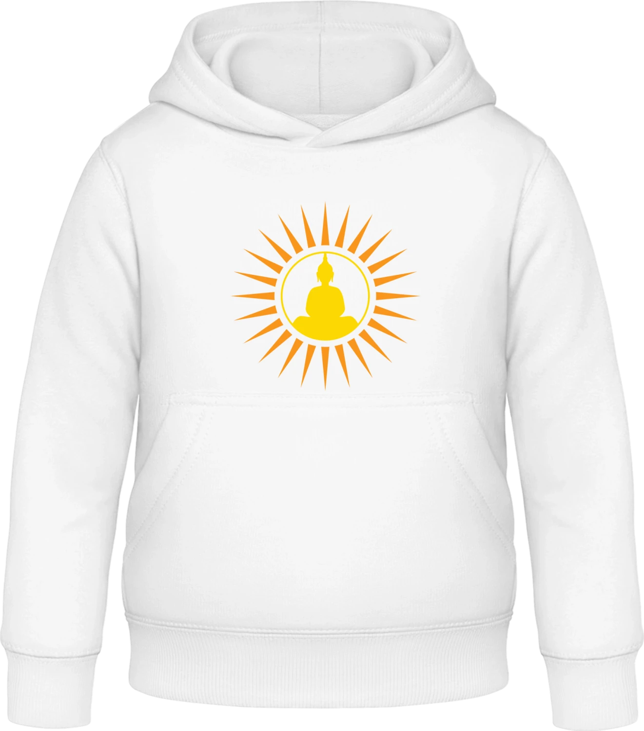 Buddha Meditation - Arctic white Awdis Hoodie Kids - Front