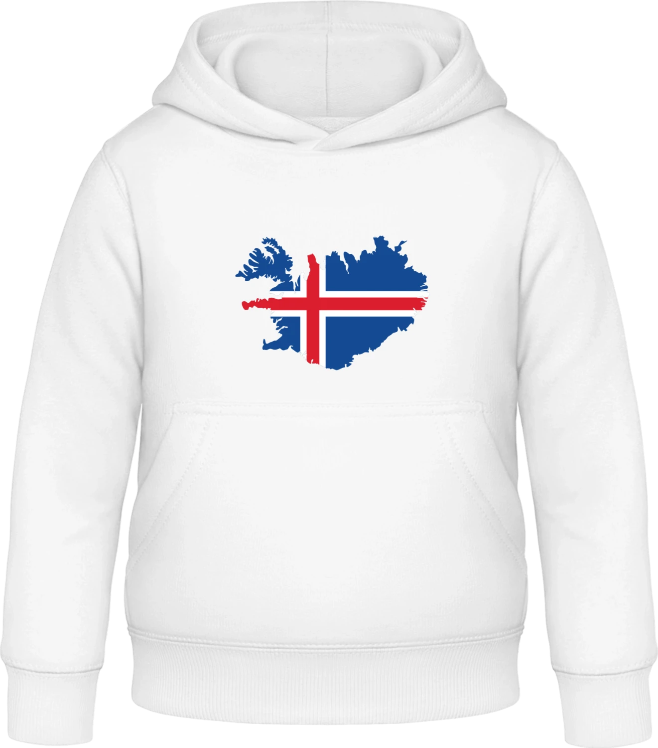 Iceland - Arctic white Awdis Hoodie Kids - Front