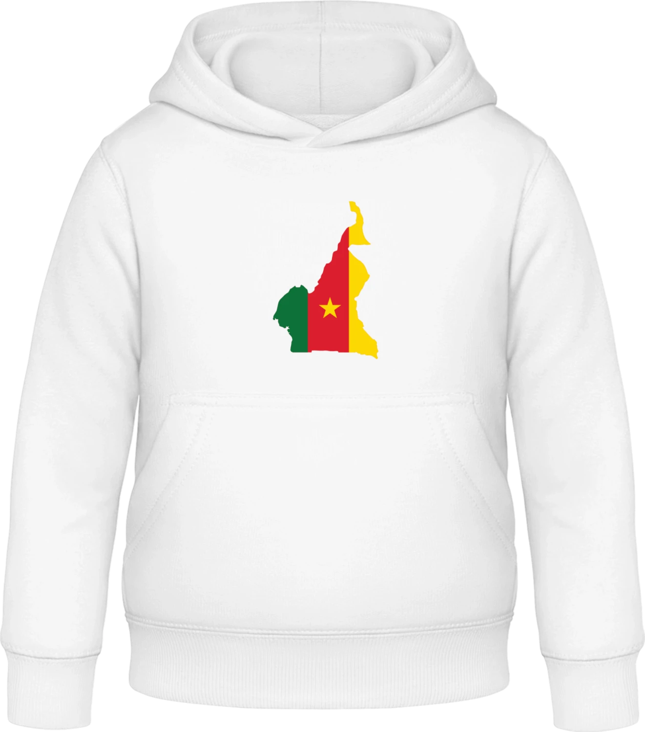 Cameroon Map - Arctic white Awdis Hoodie Kids - Front