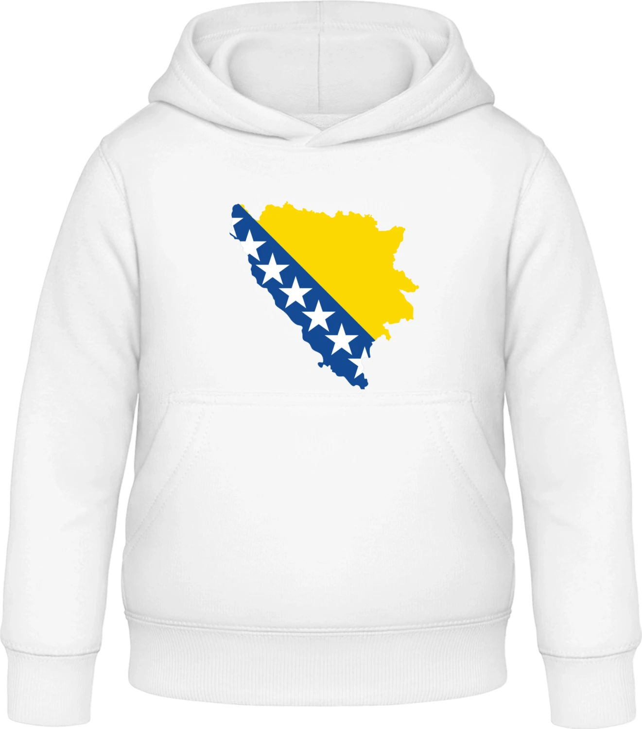 Bosnia Map - Arctic white Awdis Hoodie Kids - Front