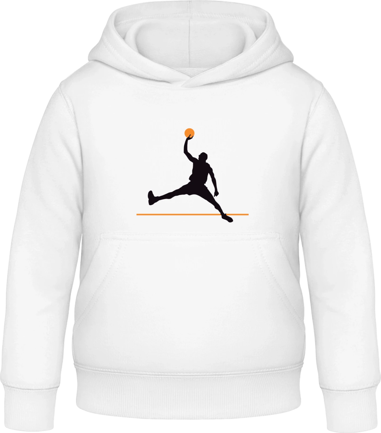 Basketball Player - Arctic white Awdis Hoodie Kids - Front