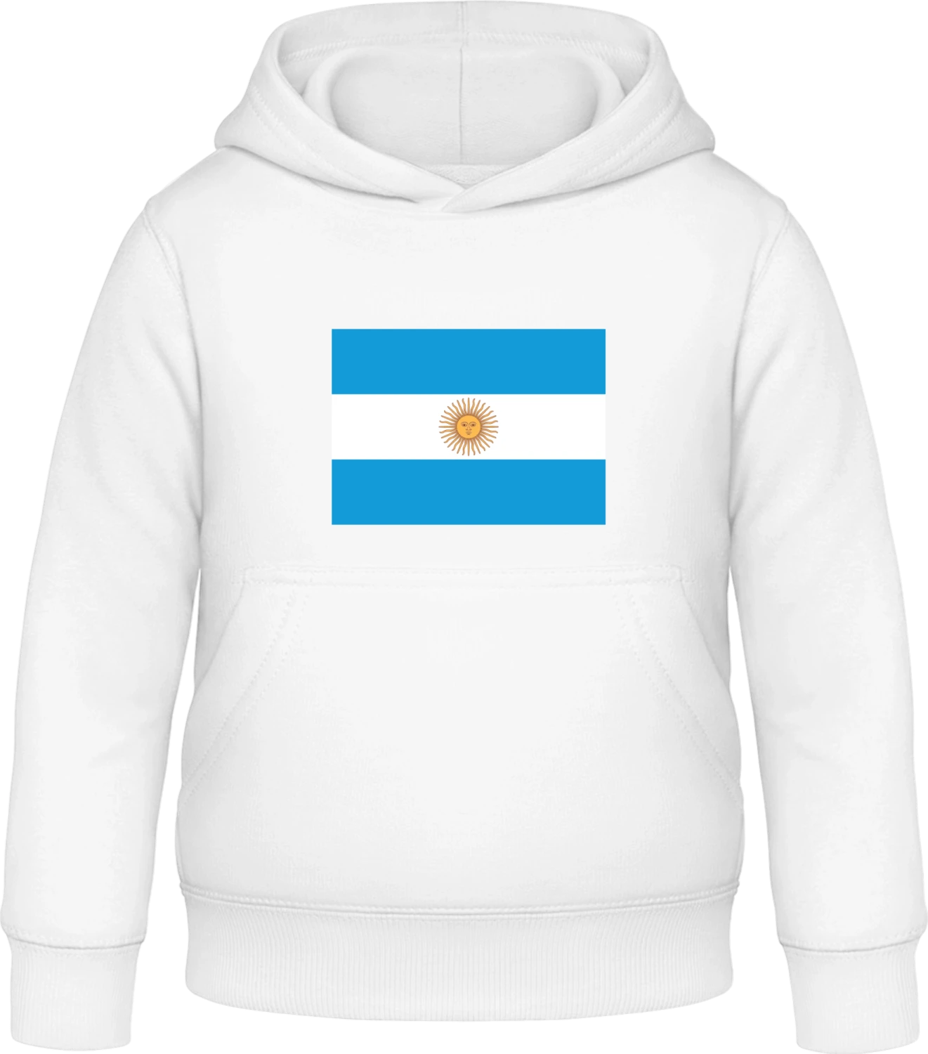 Argentina Flag Classic - Arctic white Awdis Hoodie Kids - Front