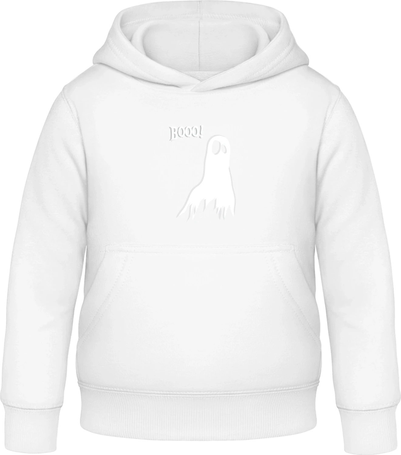 Booo Ghost - Arctic white Awdis Hoodie Kids - Front