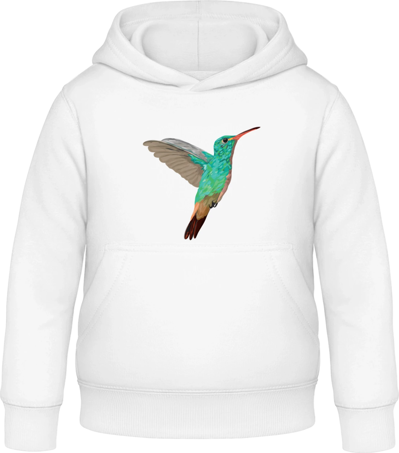 Colibri Illustration - Arctic white Awdis Hoodie Kids - Front