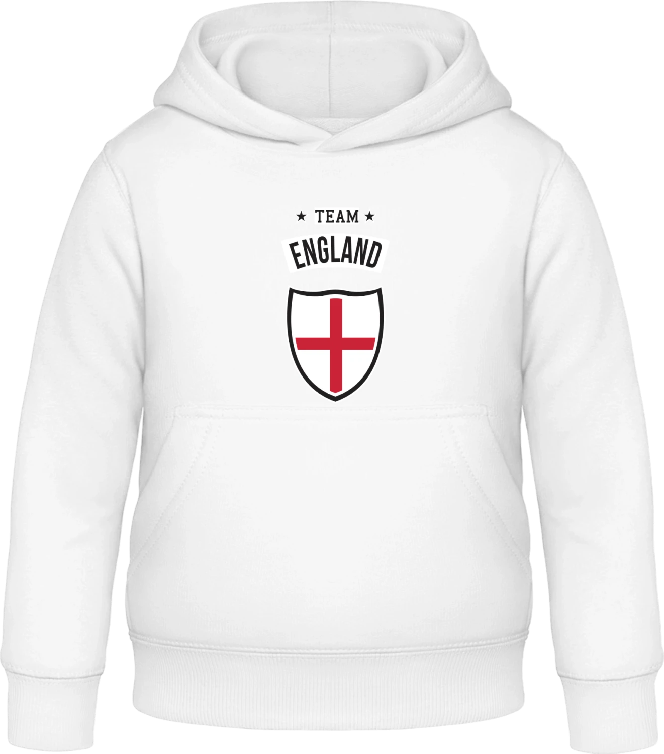 Team England - Arctic white Awdis Hoodie Kids - Front