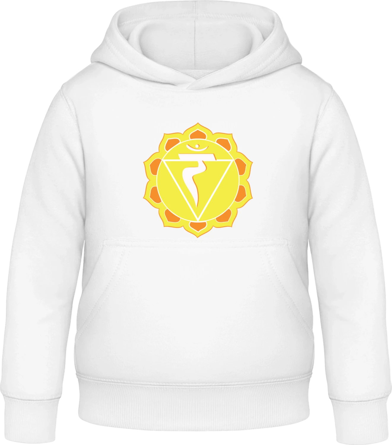 Chakra Manipura - Arctic white Awdis Hoodie Kids - Front