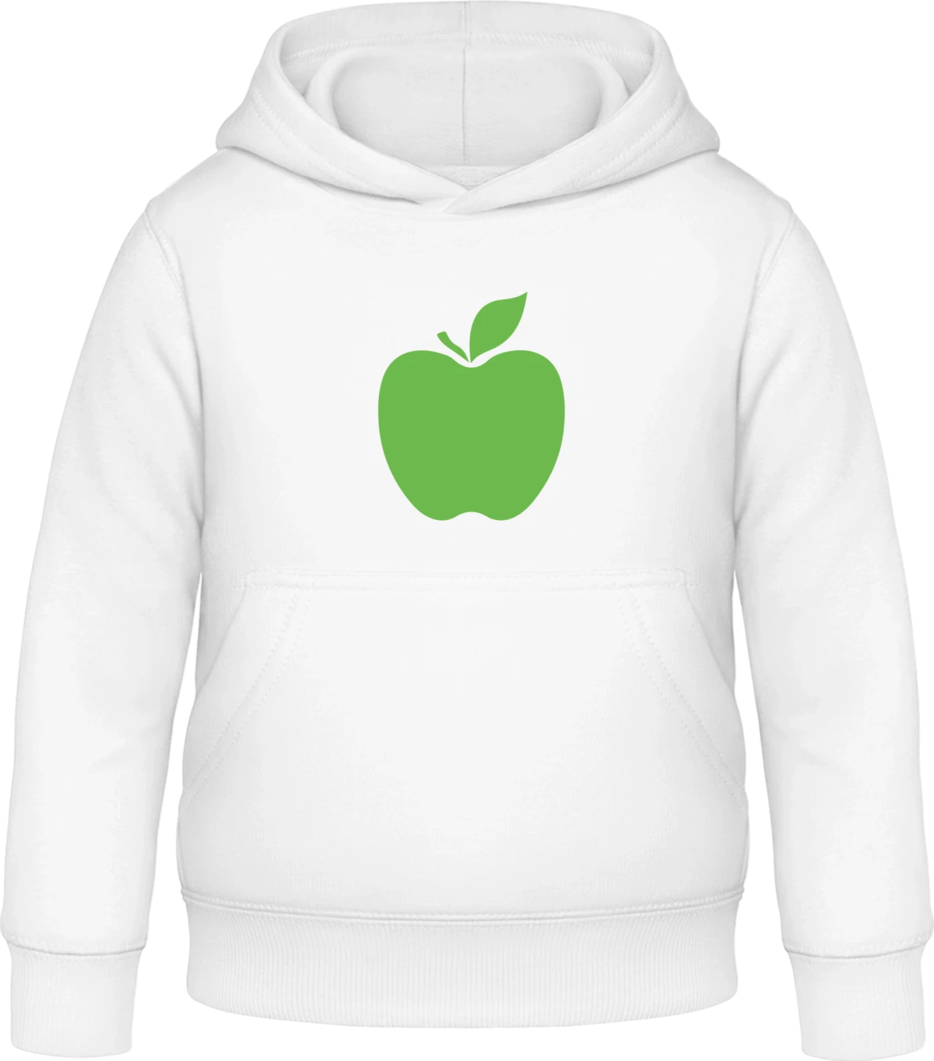 Apple Icon - Arctic white Awdis Hoodie Kids - Front