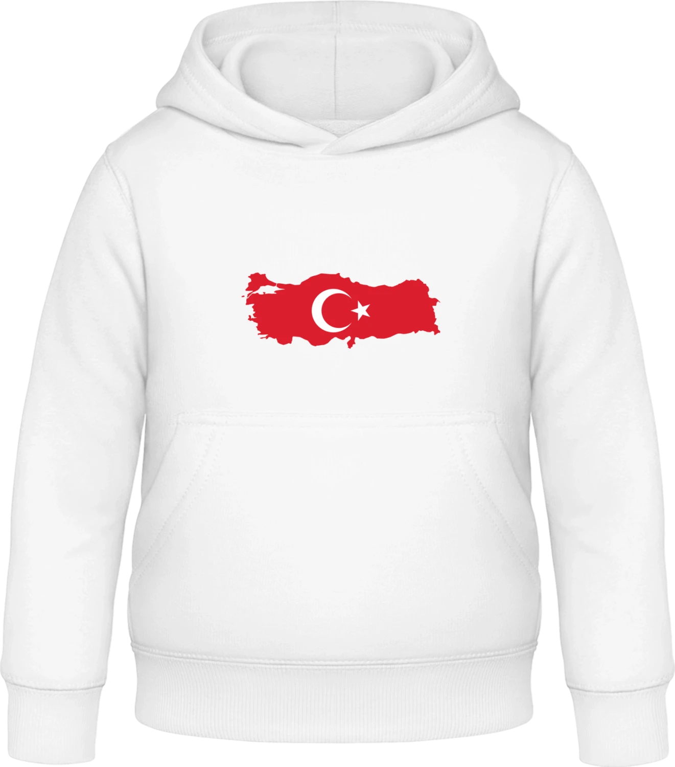 Turkey Map - Arctic white Awdis Hoodie Kids - Front